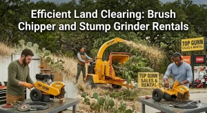 Efficient Land Clearing: Brush Chipper and Stump Grinder Rentals